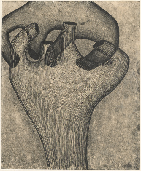 Maria Jarema, Chwyt (Griff), 1951, Nationalmuseum in Warschau (Muzeum Narodowe w Warszawie). © Rechtsnachfolge der Künstlerin