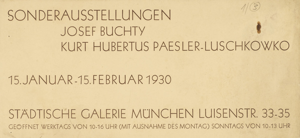 Josef Buchty, Kurt Hubertus Paesler-Luschkowko