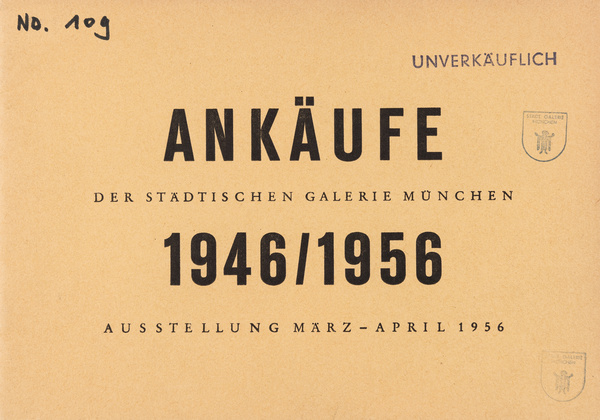 Ankäufe der Städtischen Galerie 1946–1956