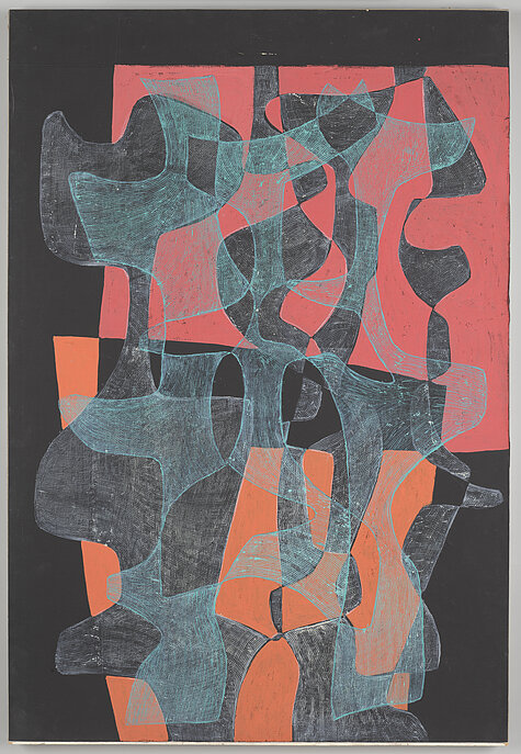 Maria Jarema, Filtry 13 (Filter 13), 1957. Nationalmuseum in Warschau (Muzeum Narodowe w Warszawie). © Rechtsnachfolge der Künstlerin
