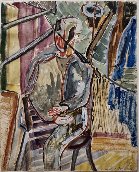 Maria Jarema, Garderobiany (Garderobier), 1942. Nationalmuseum in Warschau (Muzeum Narodowe w Warszawie). © Rechtsnachfolge der Künstlerin